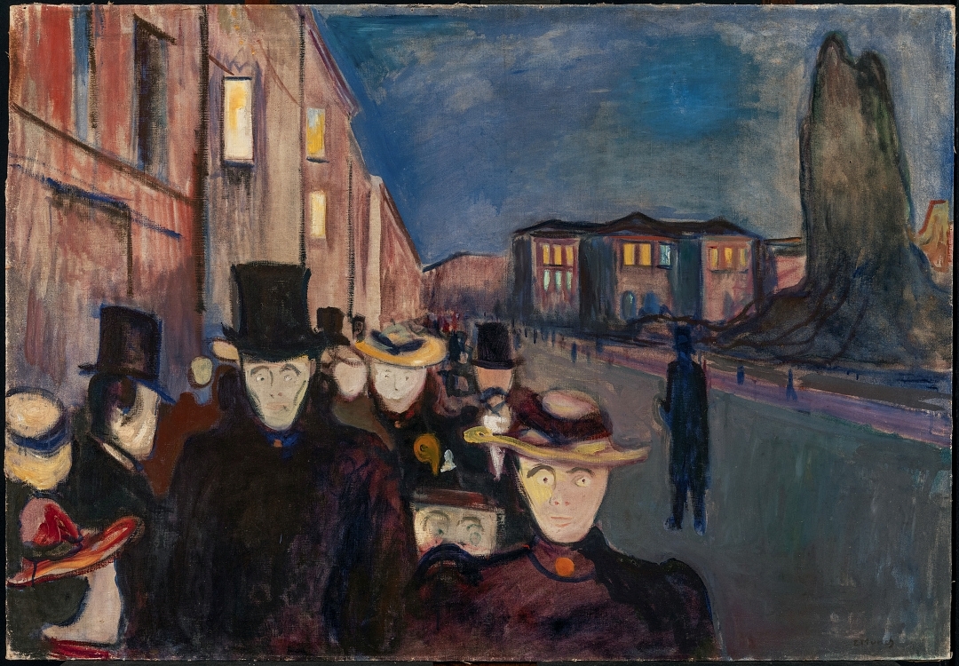 Ever felt like the only person walking the other way? Munch painted it