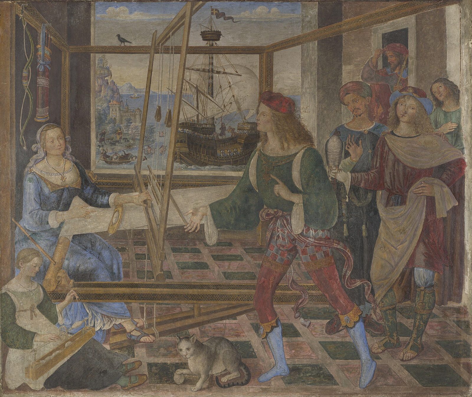 Pinturicchio, Pénélope et les prétendants, vers 1509. National Gallery, Londres