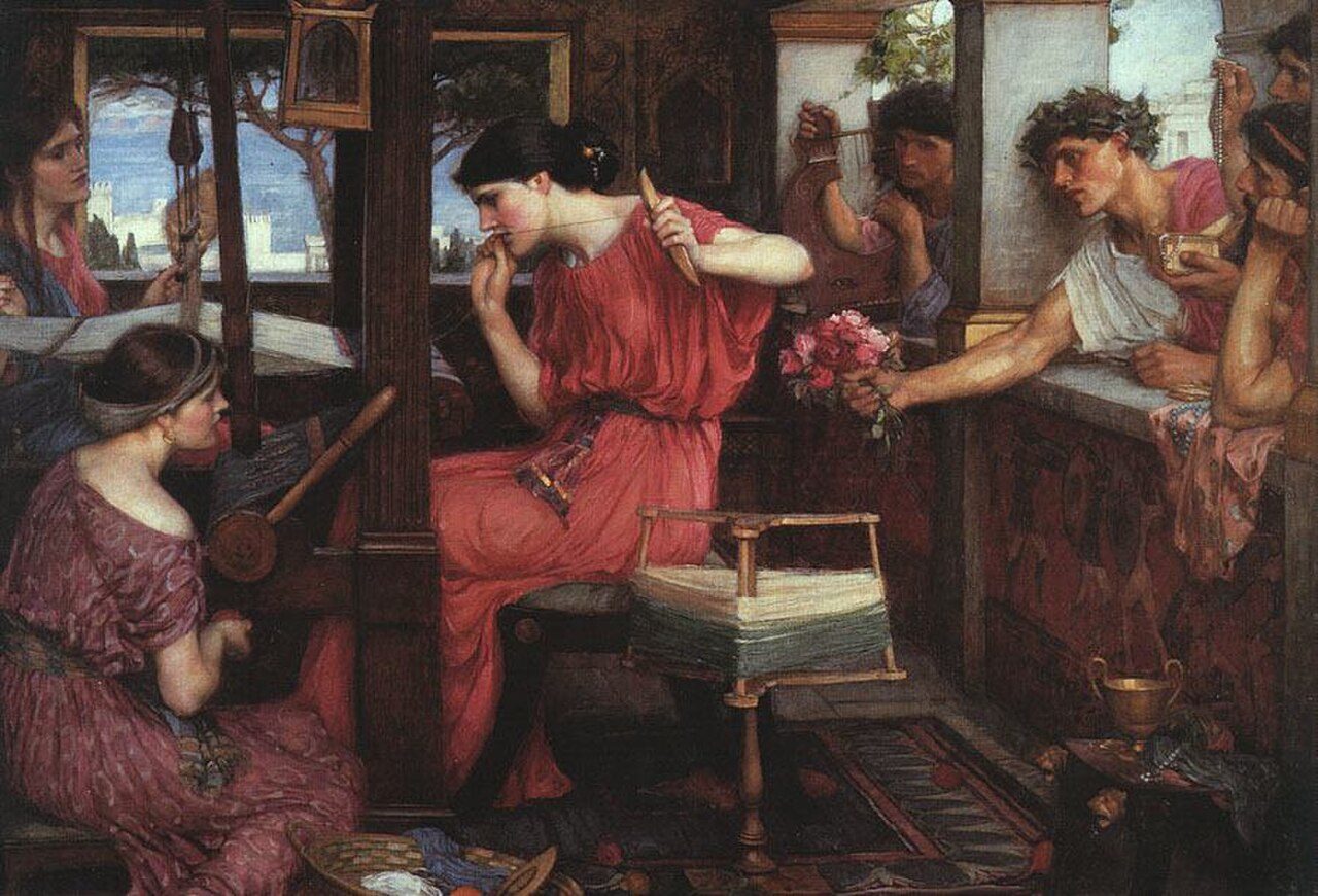 John William Waterhouse, Pénélope et les prétendants, 1912. Aberdeen Art Gallery, Aberdeen