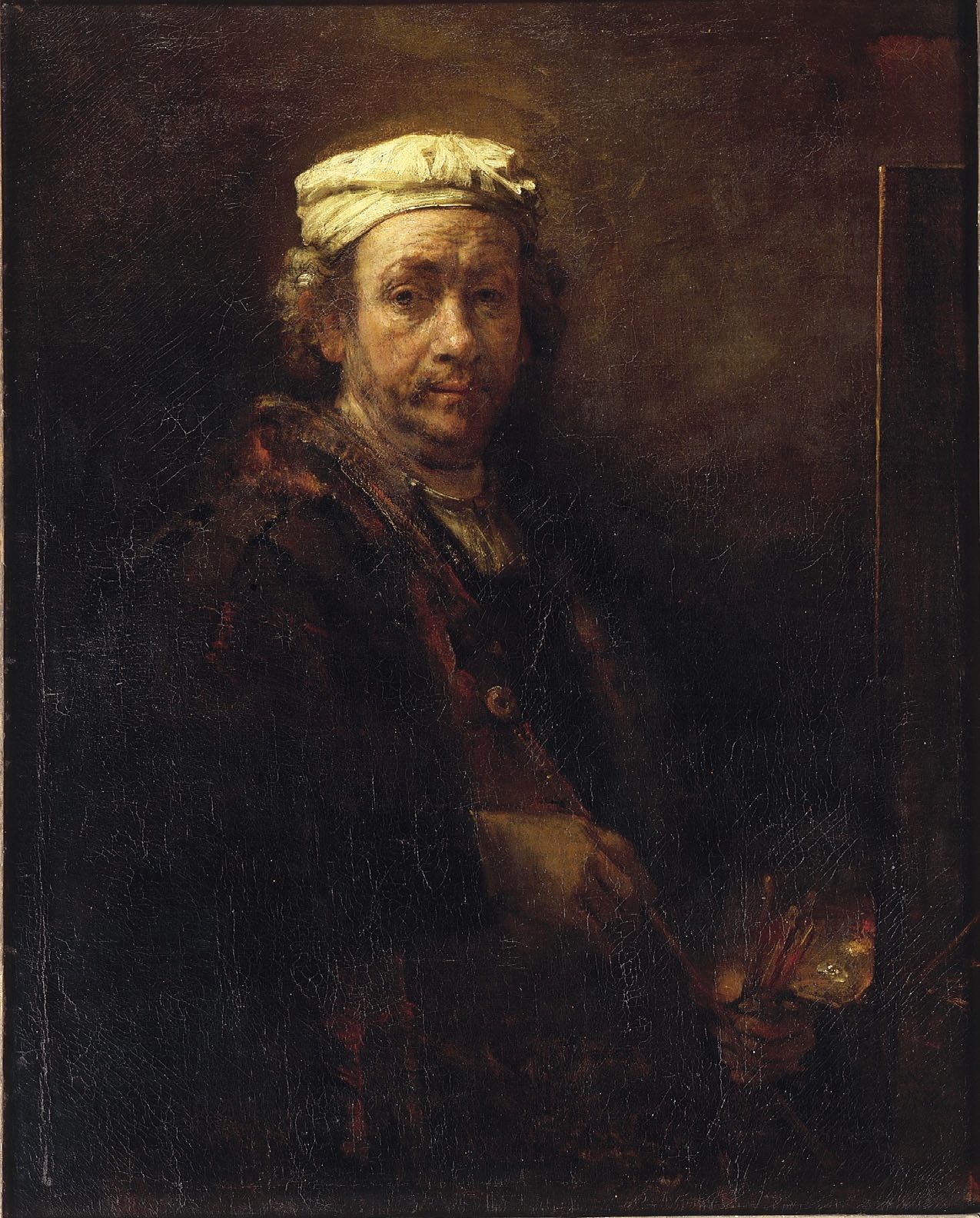 Rembrandt studied his own face for forty years. Try it for five breaths
